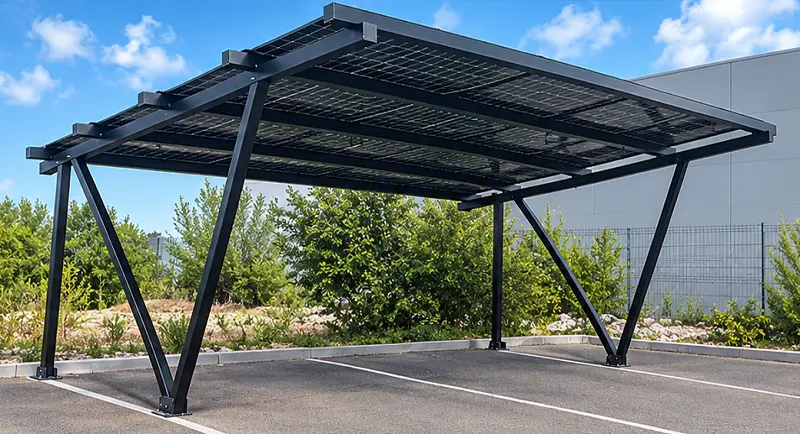 Carport solaire 2 places