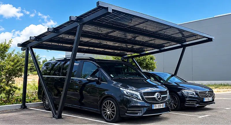 Carport solaire 2 places